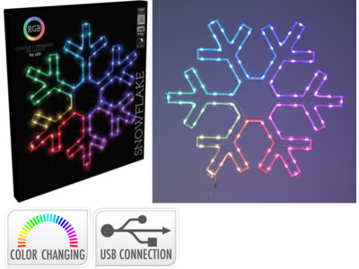 Sneeuwvlok 90led rgb