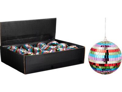 Spiegelbal 100mm multi kleur