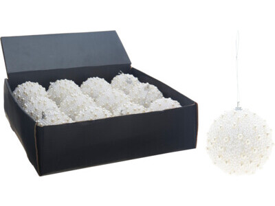 Christmas ball 8cm with pearl finish