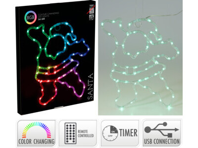 Kerstman met 54rgb led