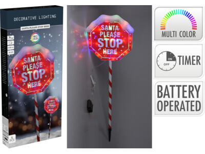 Tuinsteker santa stop 105cm