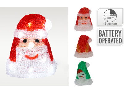 Kerstmuts 14cm 3ass