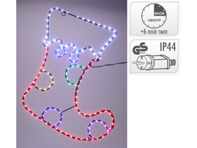 Kerstsok 52cm 139 led