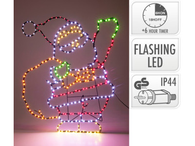 Kerstman 70cm 321 led