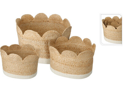 Mandenset van 3 met golvende r