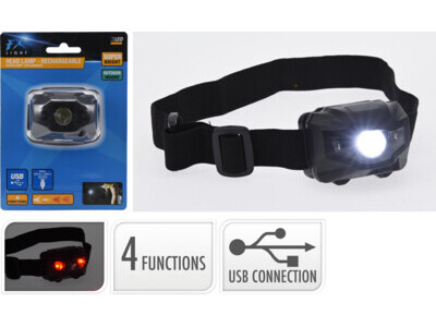 Hoofdlamp rechargeable met ver