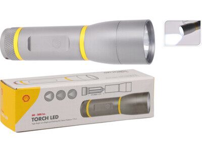 Shell zaklamp aluminium