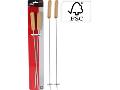 Bbq pennen set rvs 2sts