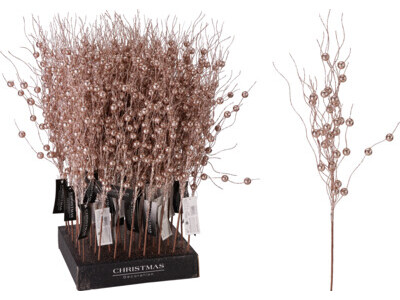 Kersttak 58cm roze goud
