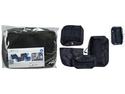 Opbergtas set 4sts zwart
