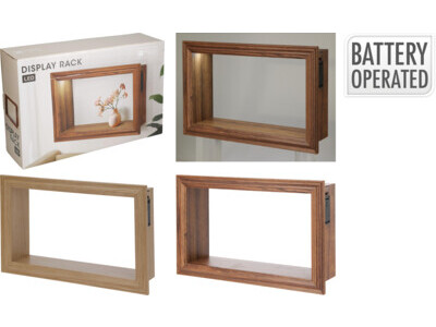 Wandplank box mdf led 2ass