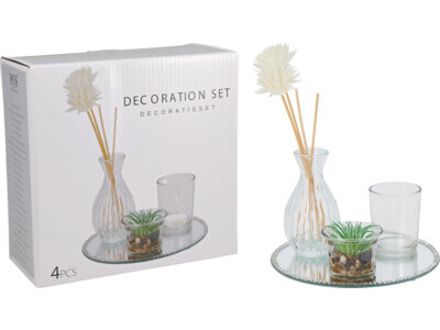 Candle garden set, glass