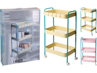 Kitchen trolley 78cm 2ass color