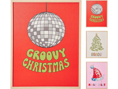 Wanddeco kerst 3ass design
