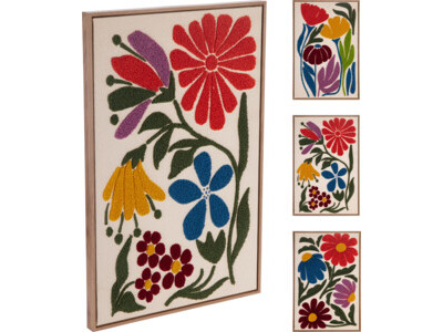 Wall deco linen 3ass design