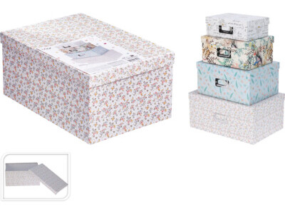Opbergdozen set van 4