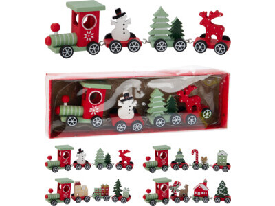 Kerst trein 20cm 4ass design