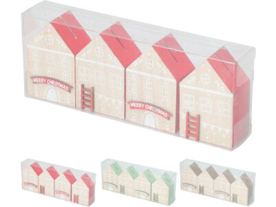 Naamkaarthouder huis 16cm 3ass