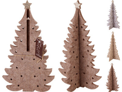 Christmas tree felt 30cm 3ass d