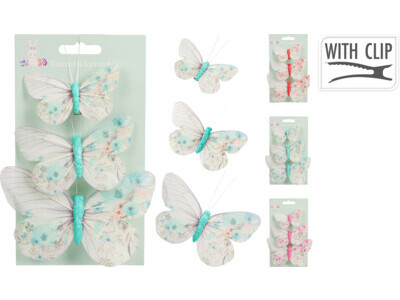 Butterfly on clip s/3 4ass kl
