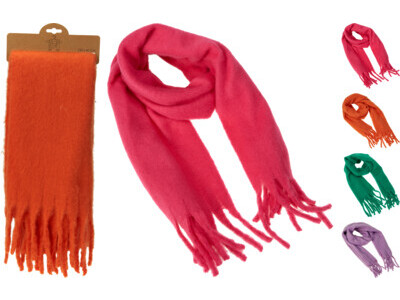 Women's scarf 230cm 4ass color