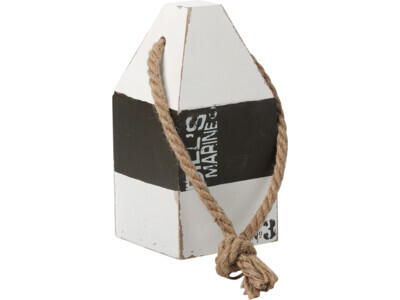 Deurstopper hout met touw 18cm