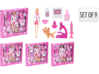Dolls playset sister incl ac