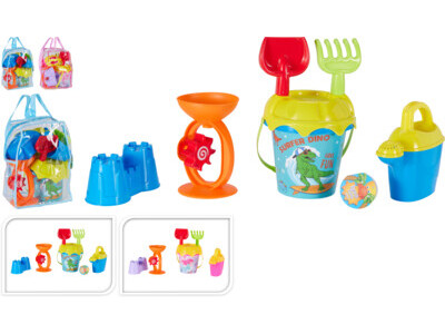 Strandspeelgoed set 8pcs 2ass
