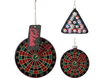 Spellen hang deco 9x9x2cm 2ass