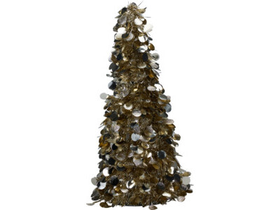 Boom tinsel 60cm champagne
