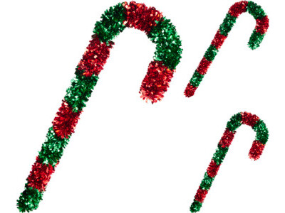Tinsel candy cane 90cm