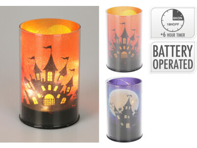 Lamp Halloween 20cm 2ass