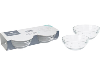 Schaal glas set 2sts 500ml/16.