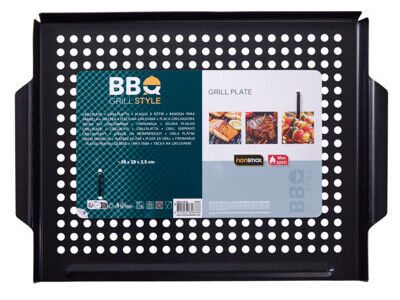 Bbq grill plate 380x280x35mm