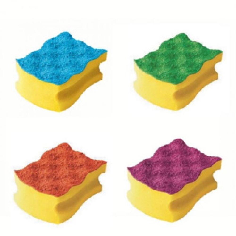 Vileda Schuursponsen Pur Active Colors 4 Stuks