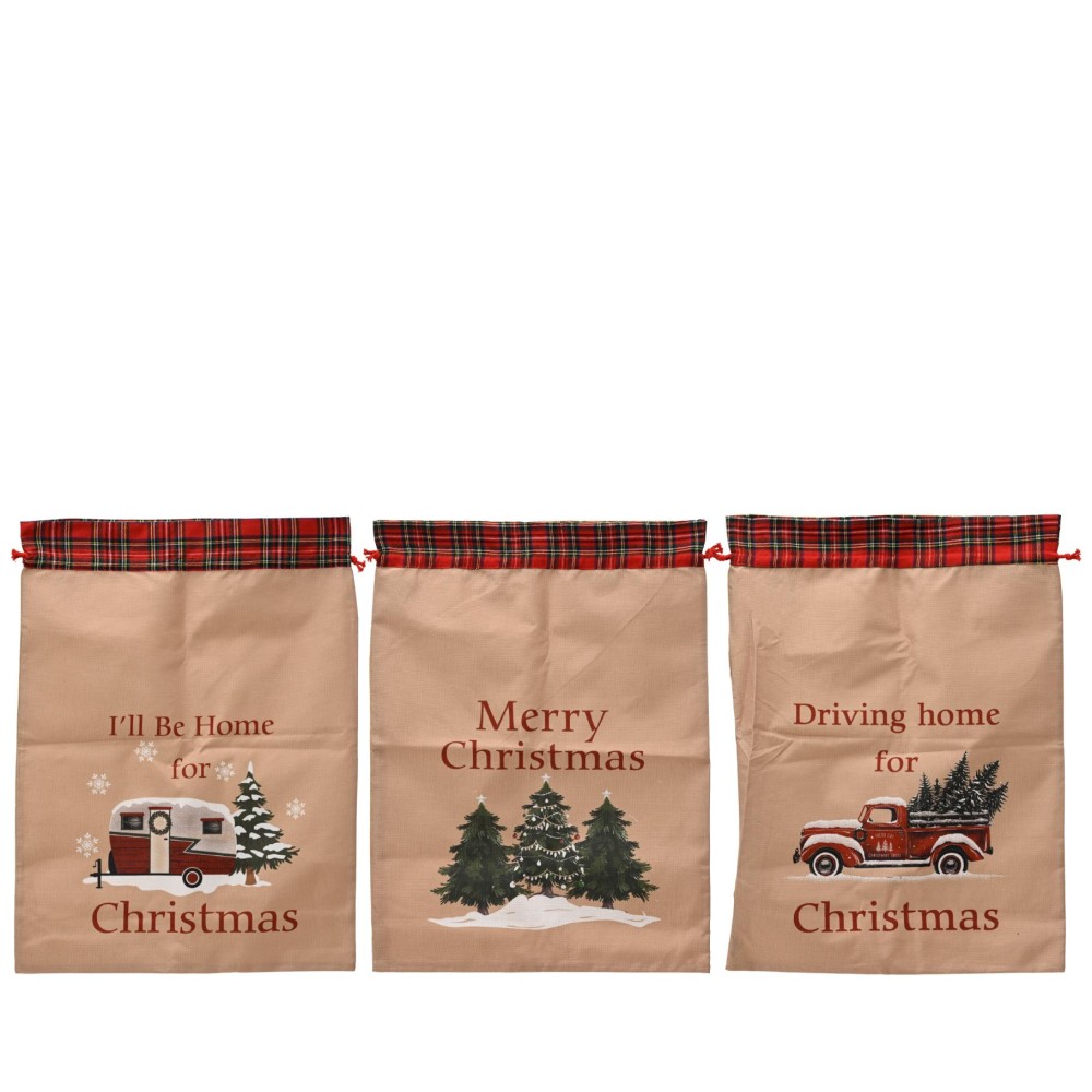 Giftbag polyester printing 3ass (assortiment – willekeurige uitvoering)