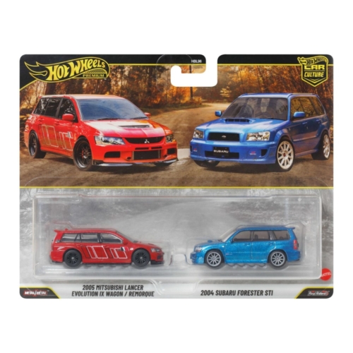 Hotwheels Premium Mitshubishi & Subaru 2-Pack