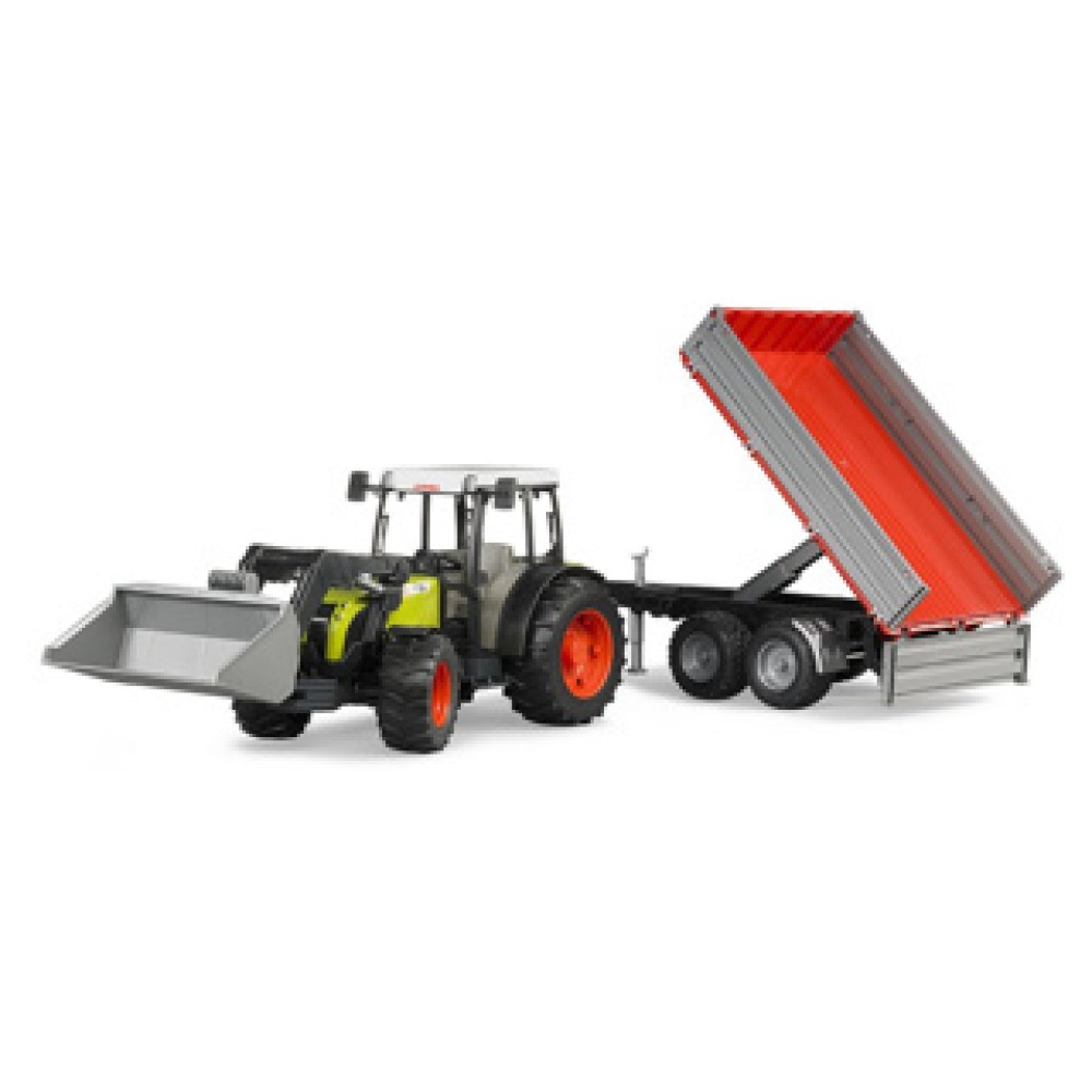 Bruder Tractor Claas Nectis 267 F Met Aanhanger