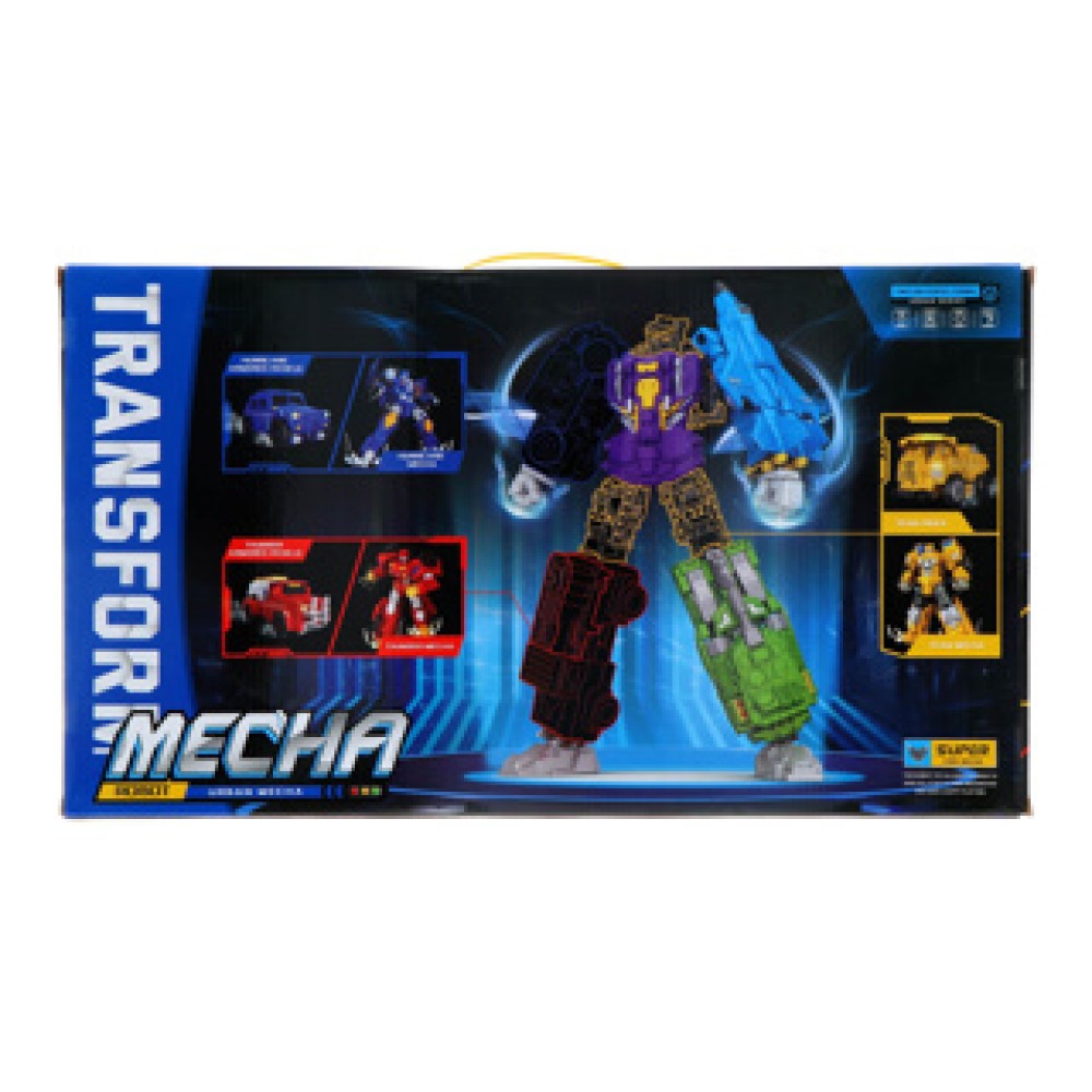 Mega set robot transformeer 3dlg blauw