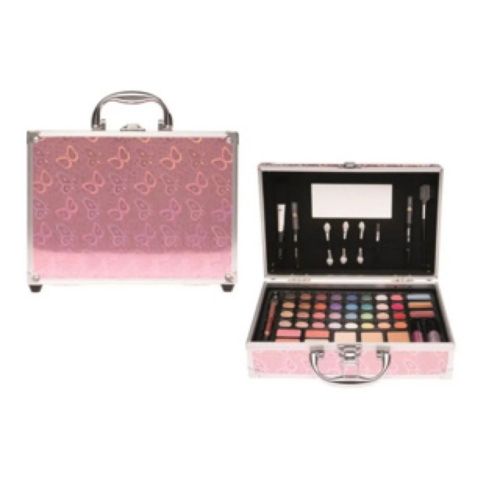 Casuelle Make Up Koffer Roze Met Vlinder Finish