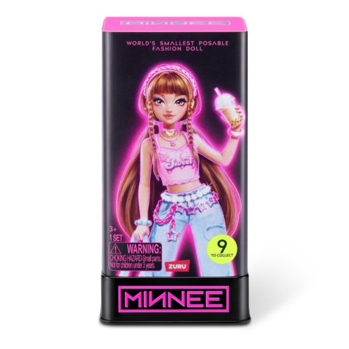 ZURU Minnee flexibele pop in cube 11 cm assorti (assortiment – willekeurige uitvoering)