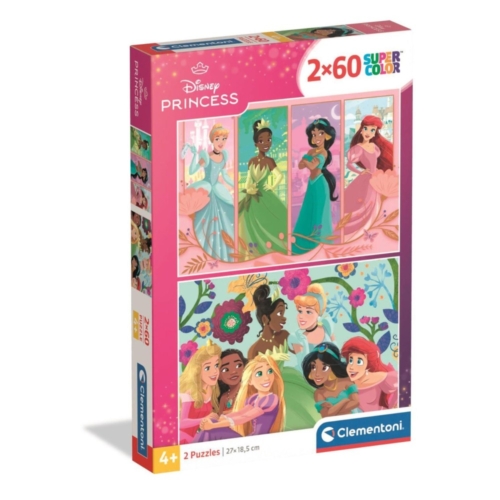 Puzzel Disney princess 2x60 stukjes