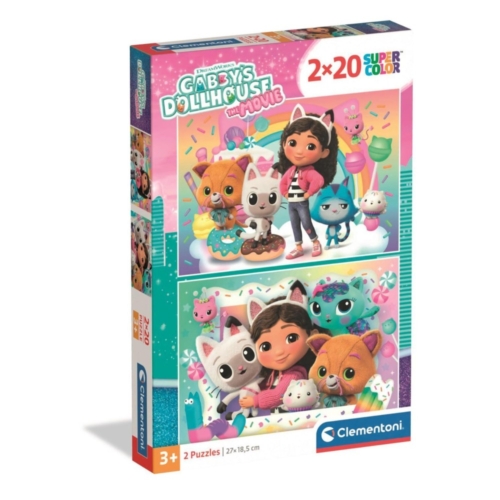 Puzzel Gabby's dollhouse 2x20 stukjes