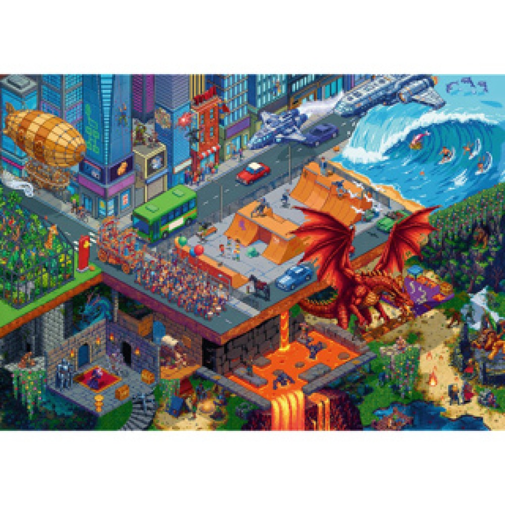 Puzzel Pixel city "Habbo" 1000 stuks