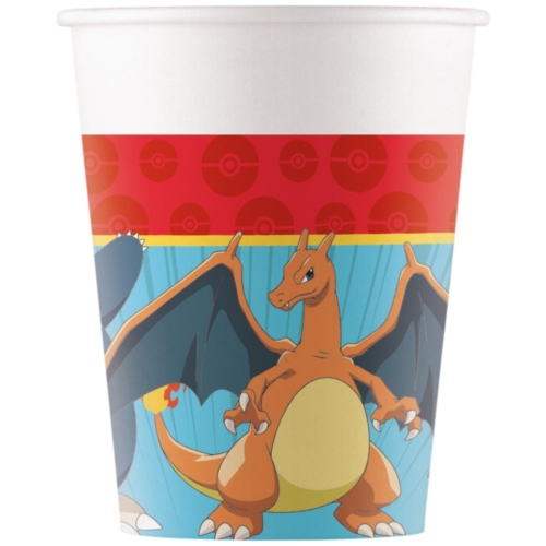 Pokemon Papieren Bekers 8 Stuks