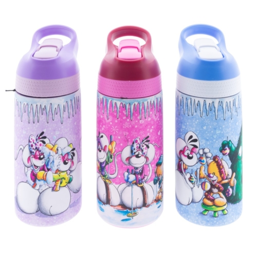 Diddl metalen water fles assorti (assortiment – willekeurige uitvoering)